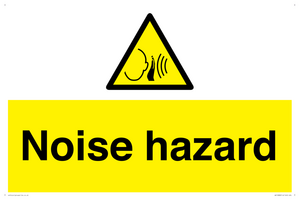 Warning: Noise hazard